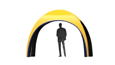 3m x 3m inflatable dome height visualiser