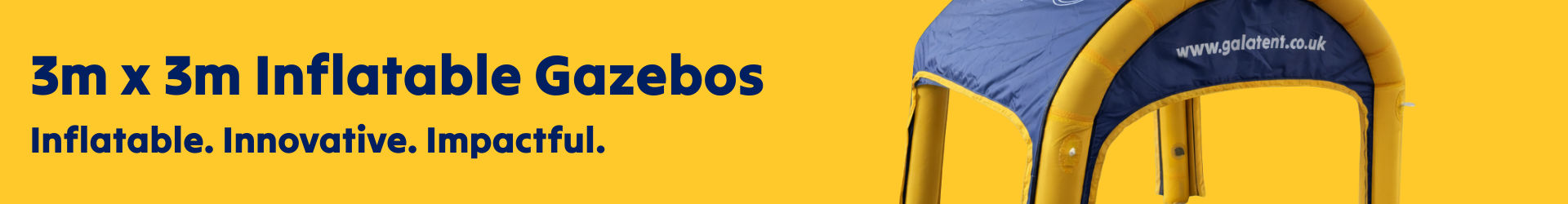 Inflatable gazebos banner 