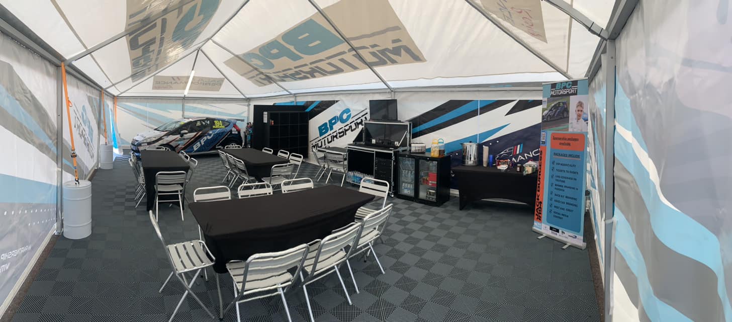 mq-65 racing hospitality area