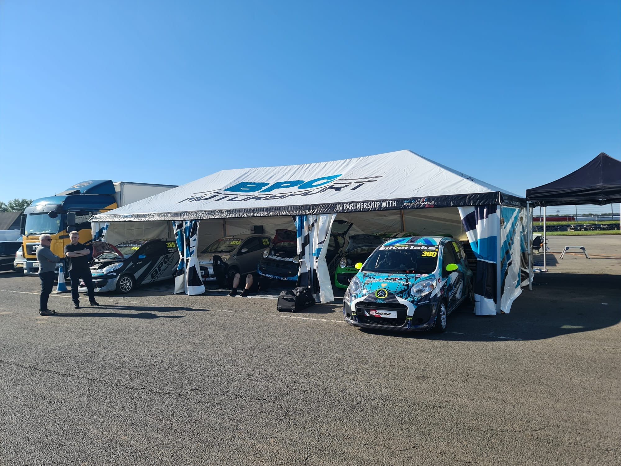 branded motorsport marquee