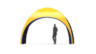 5m x 5m inflatable dome height visualiser