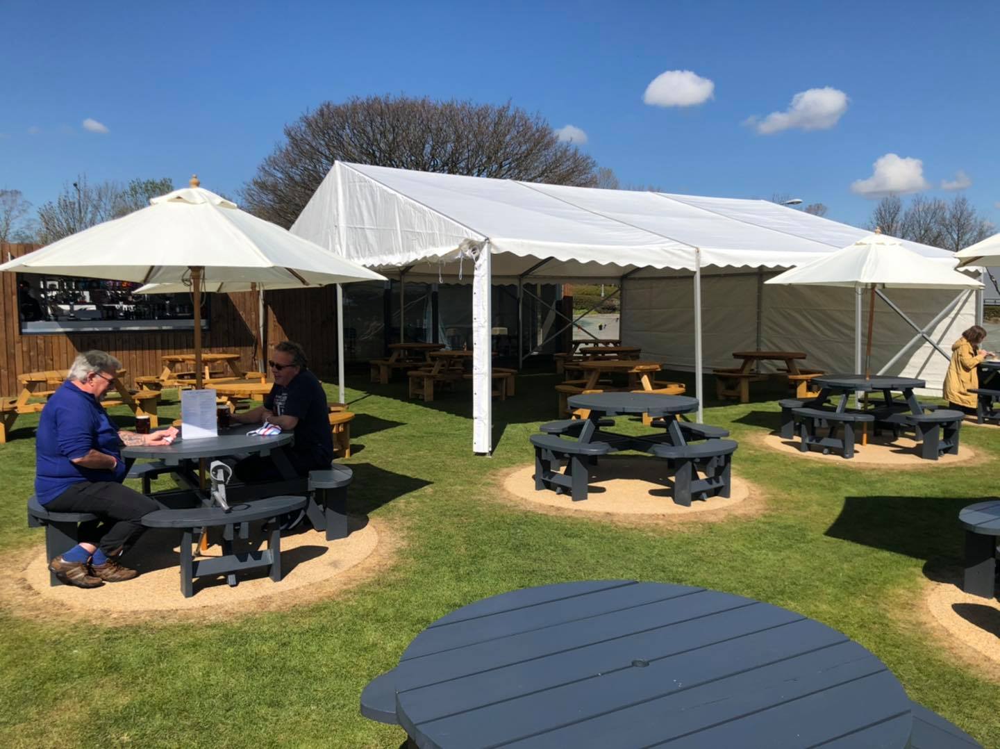 Large beer garden marquee