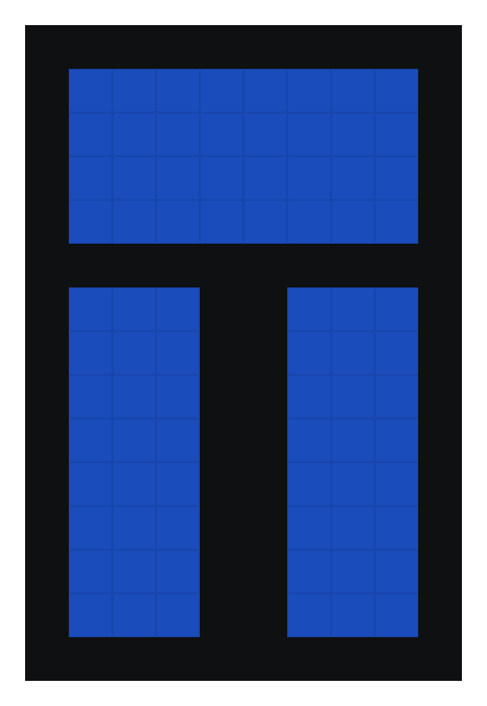 black and blue swisstrax floor design