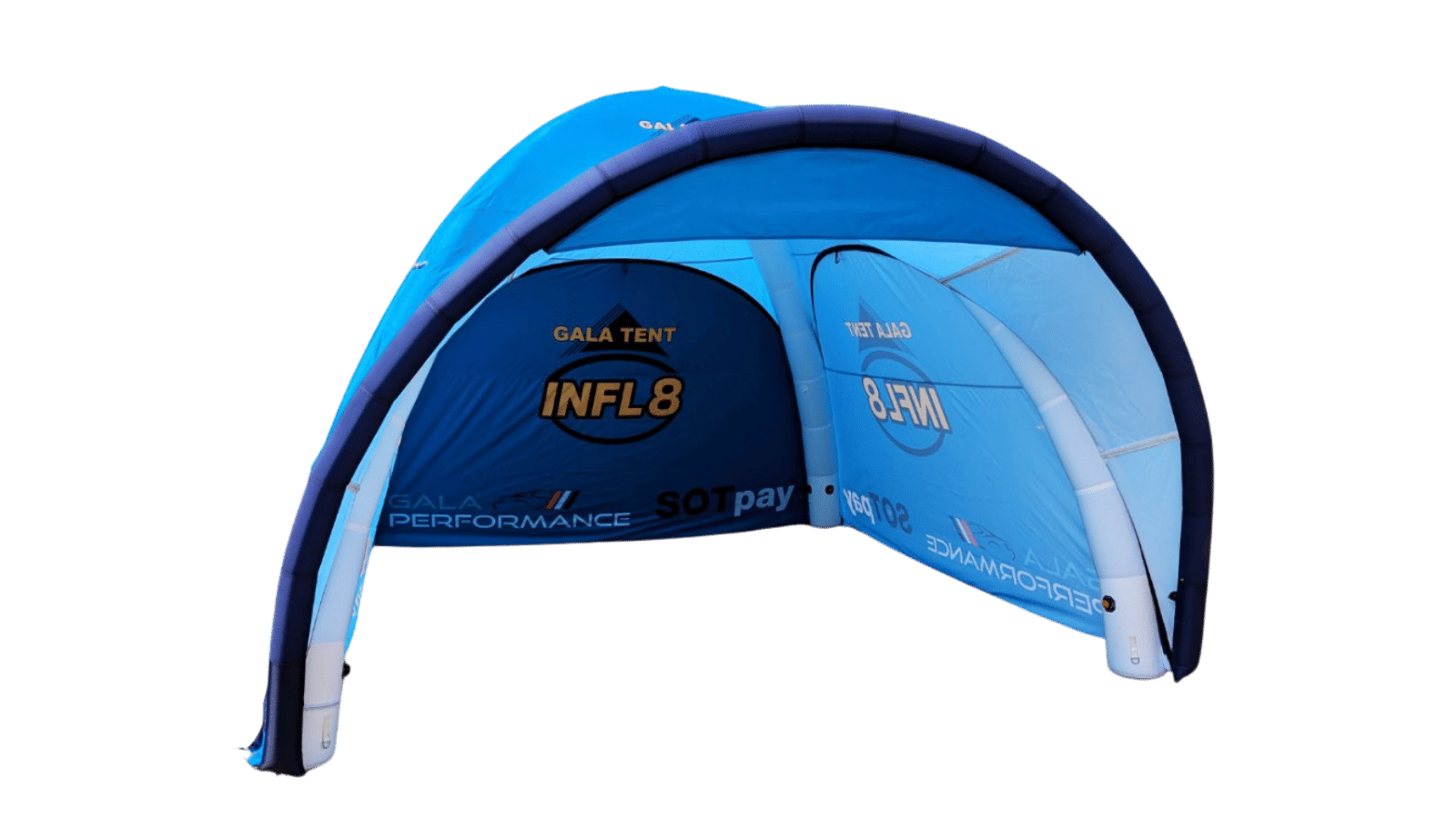 printed inflatable tent