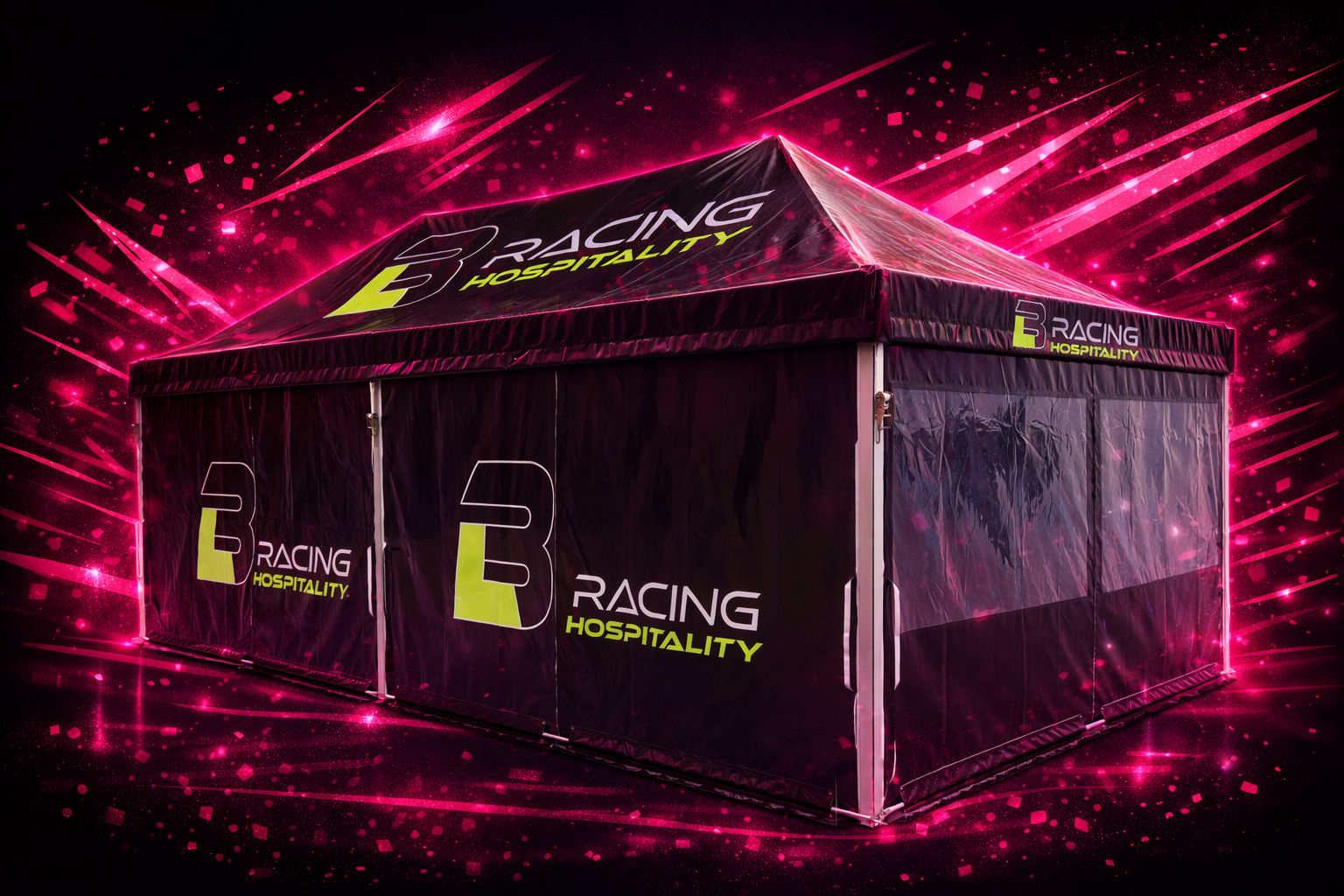 printed inflatable tent