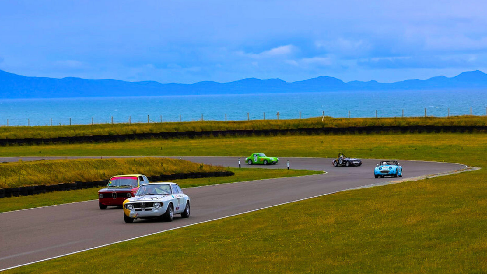 Vintage cars at anglesey