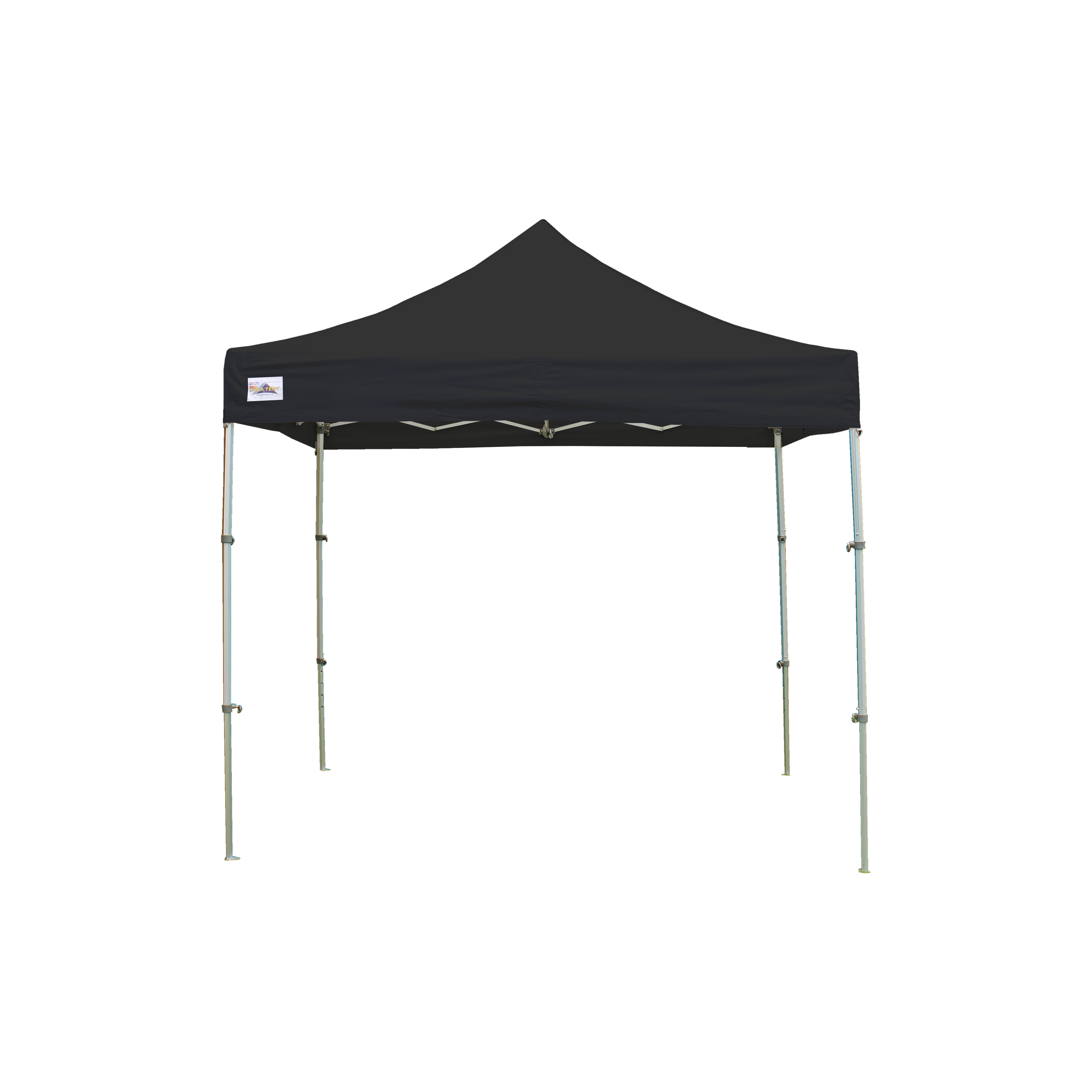 black compact gazebo