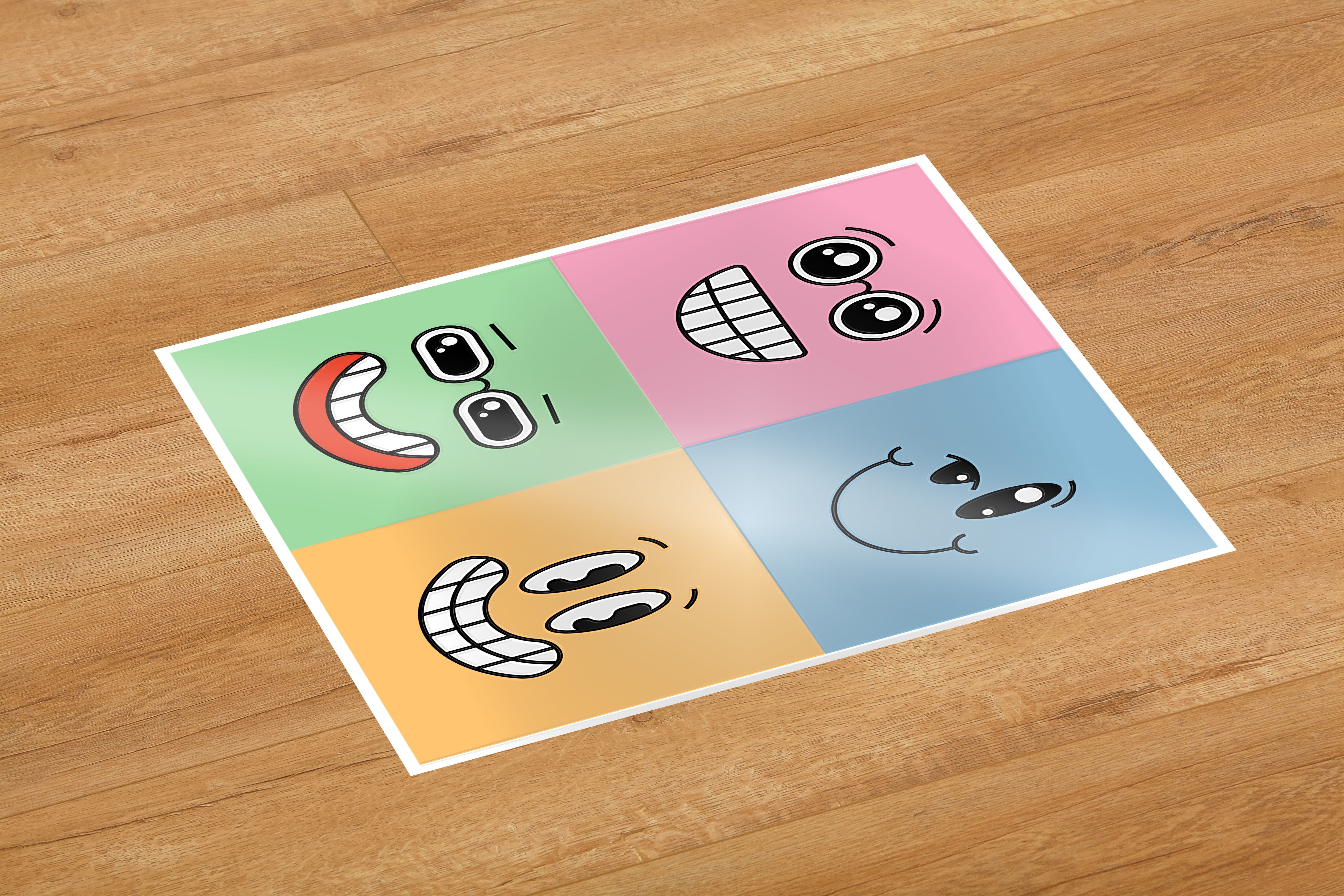 custom printed floor sticker