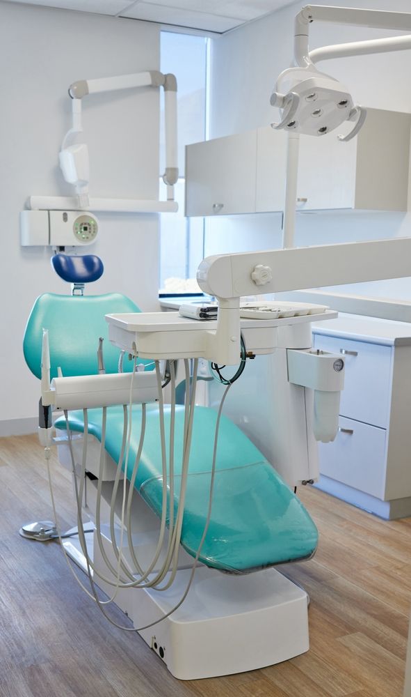 dental studio with empty chair