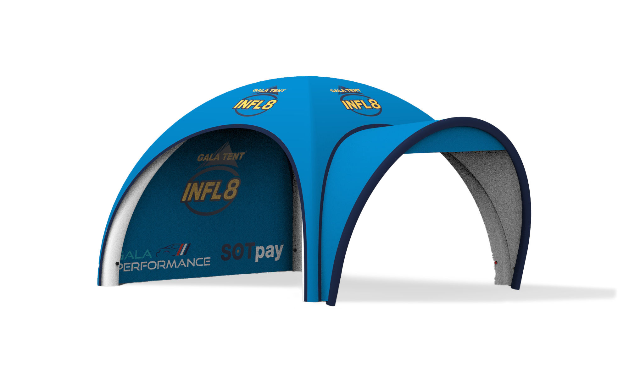 printed inflatable arch