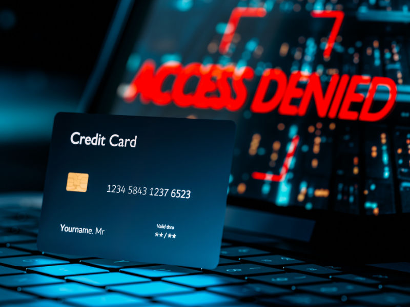 credit card fraud denied visual