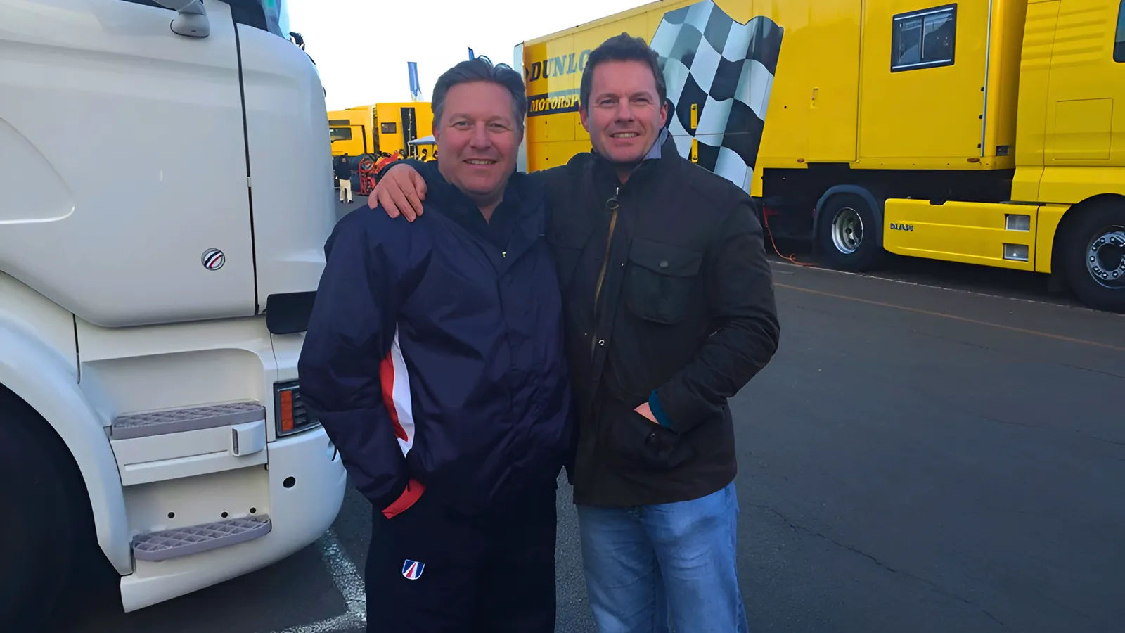Zak Brown with Jason Mace