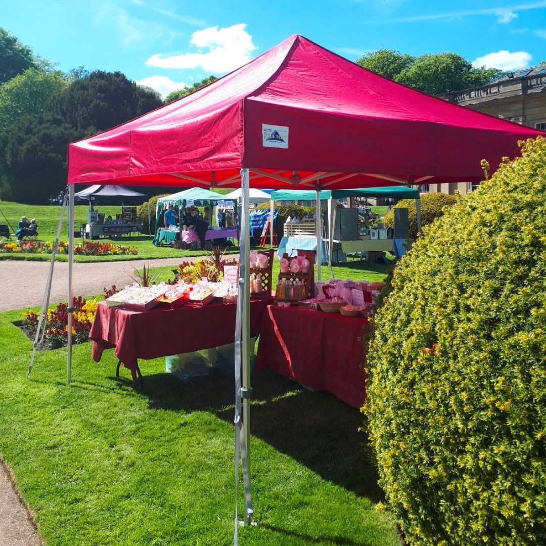 lightweight gazebo at a country show