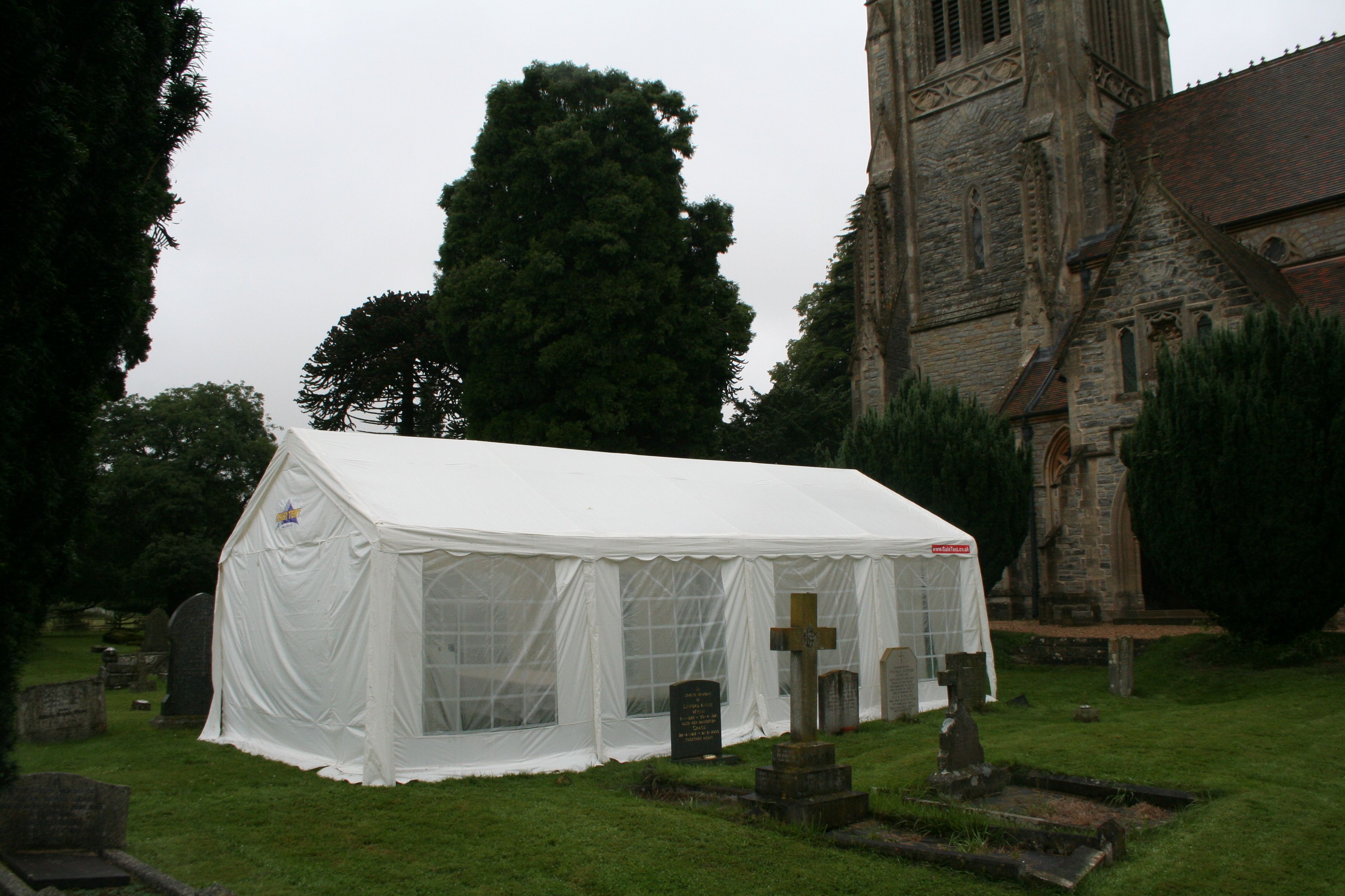 Marquee at a church