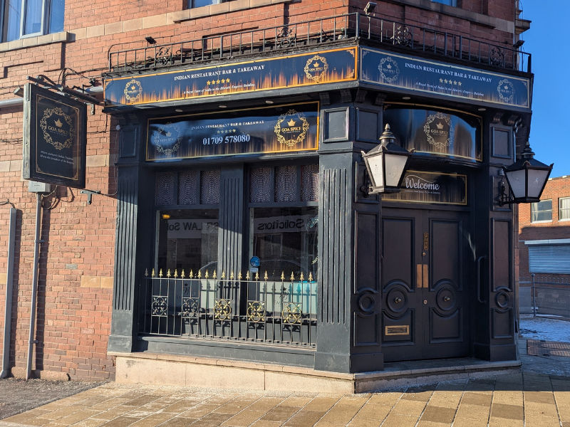 Indian restaurant in Mexborough, south yorkshire