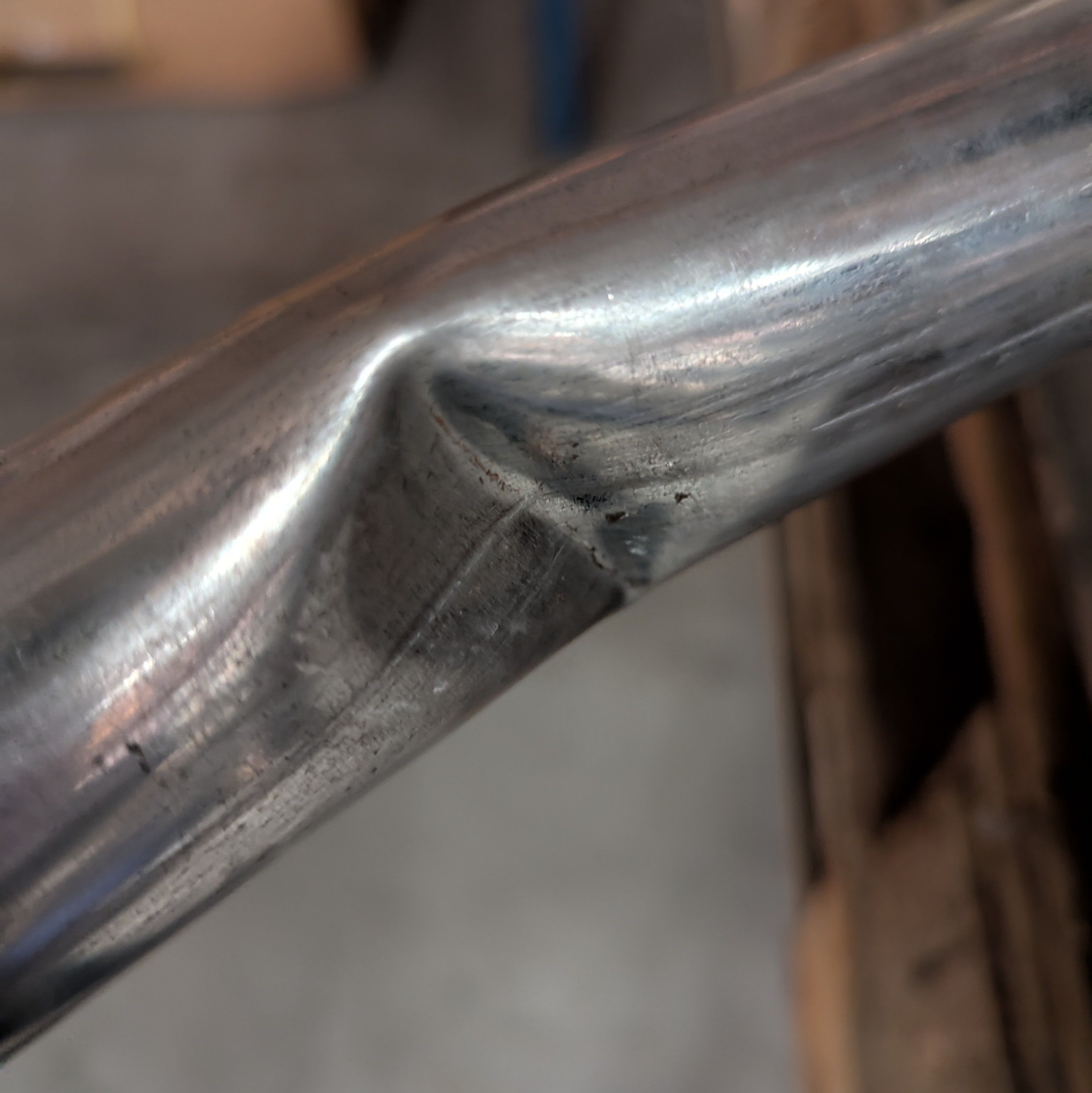 bent marquee pole from house of tents