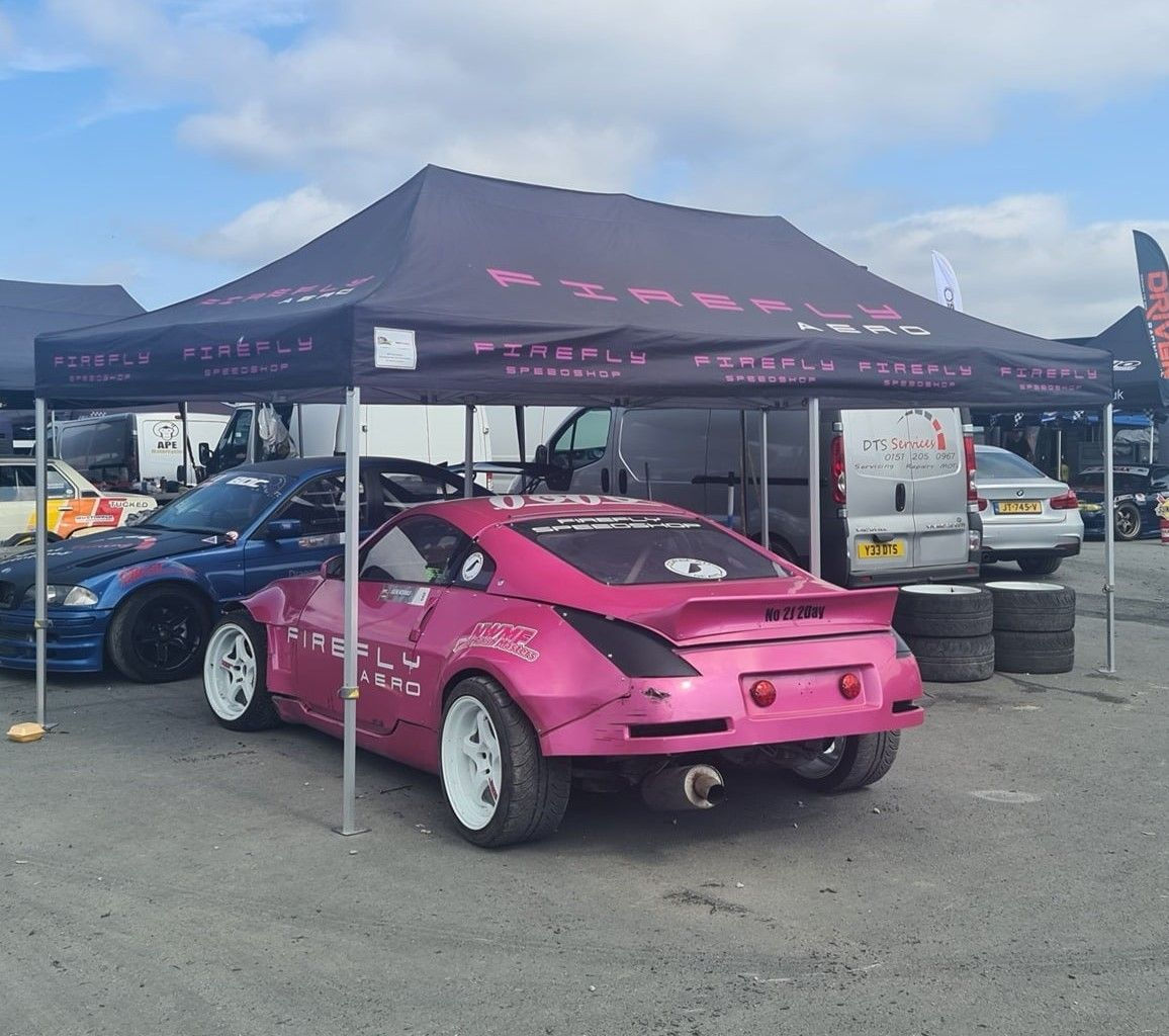 drift car pop-up awning