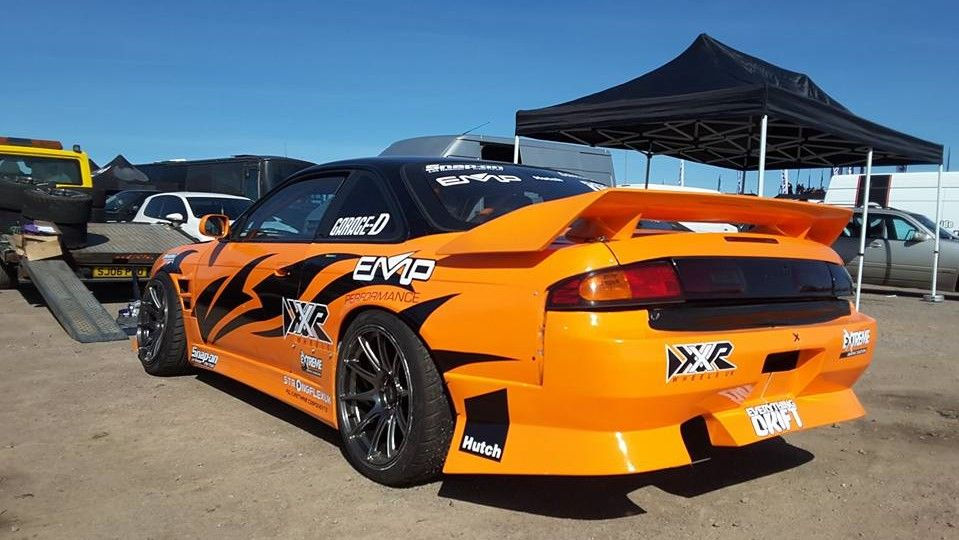 drift paddock with pop-up awnings