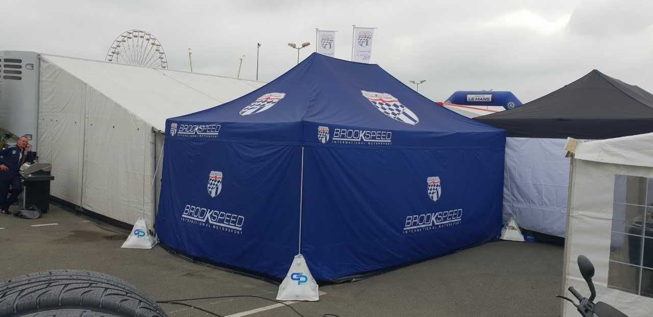 motorsport team pop-up hospitality