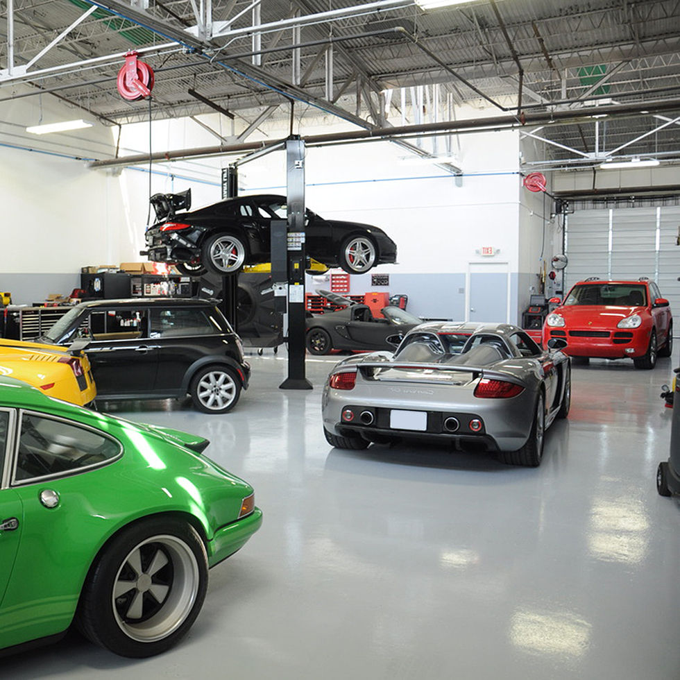 Cars on Epoxy Flooring