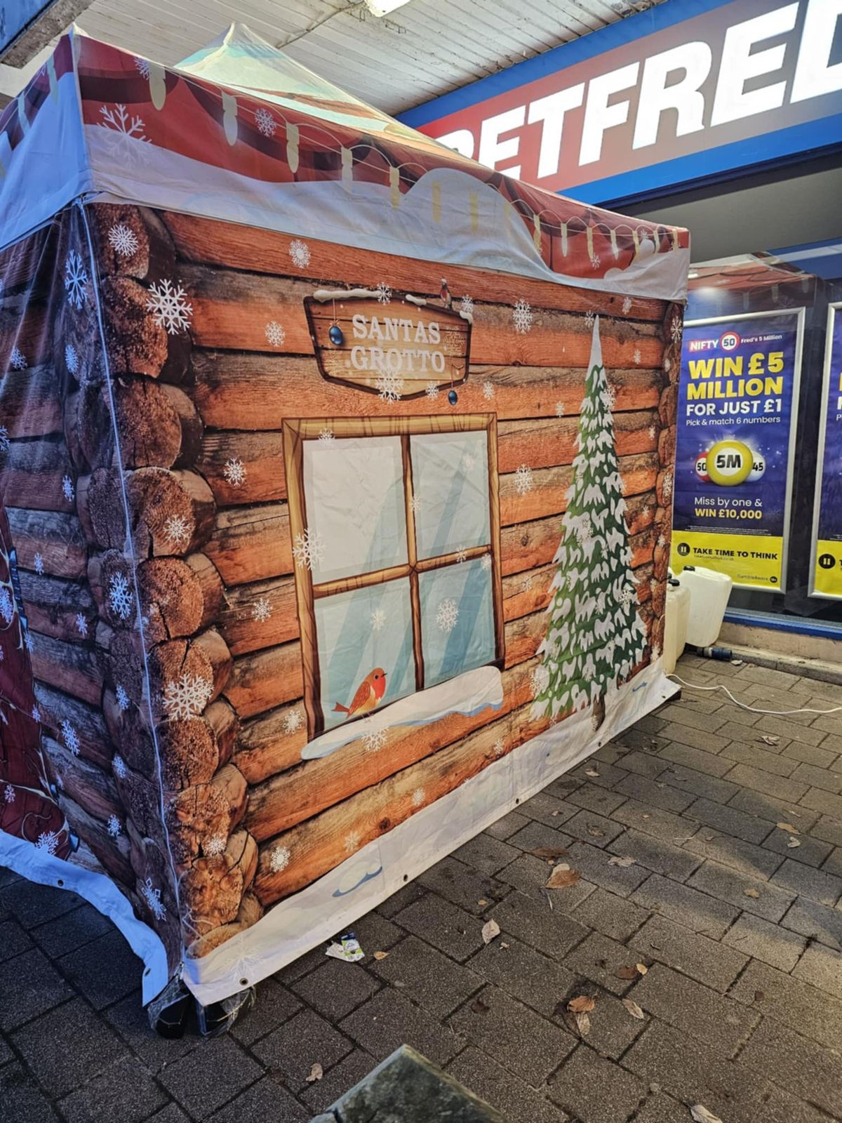 Santas grotto sidewall