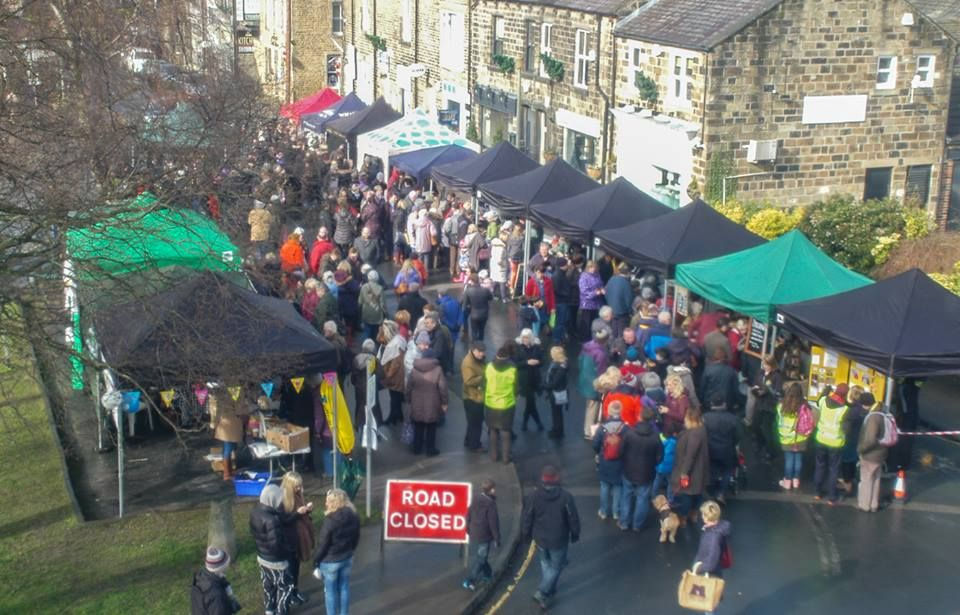 Market packed with people
