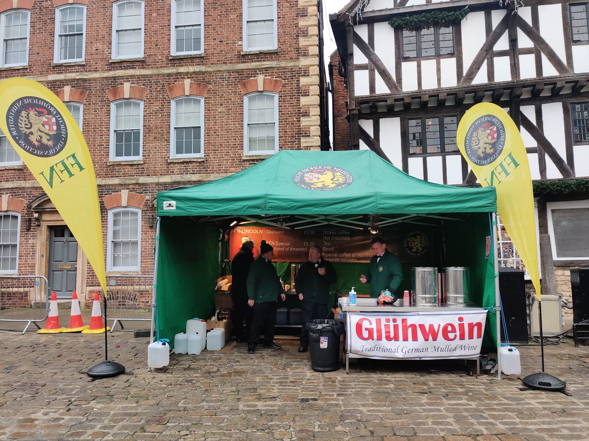 German gazebo set up