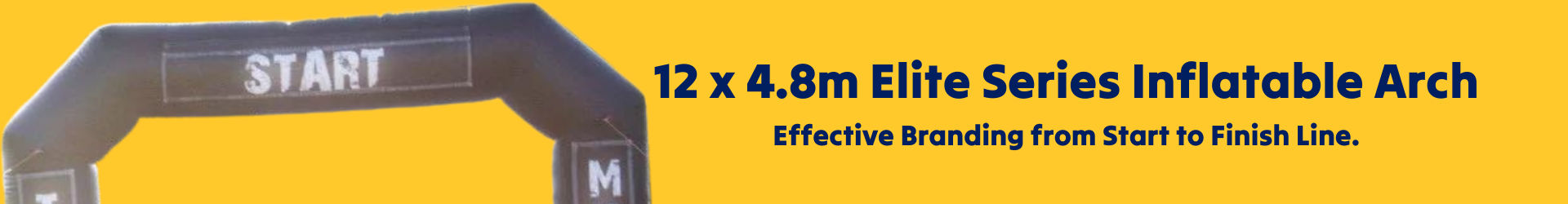 12m x 4.8m Inflatable arch banner 