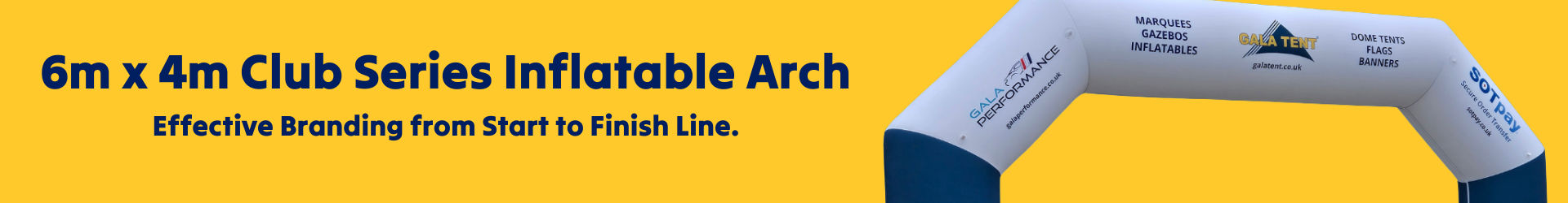 6m x 4m Inflatable arch banner