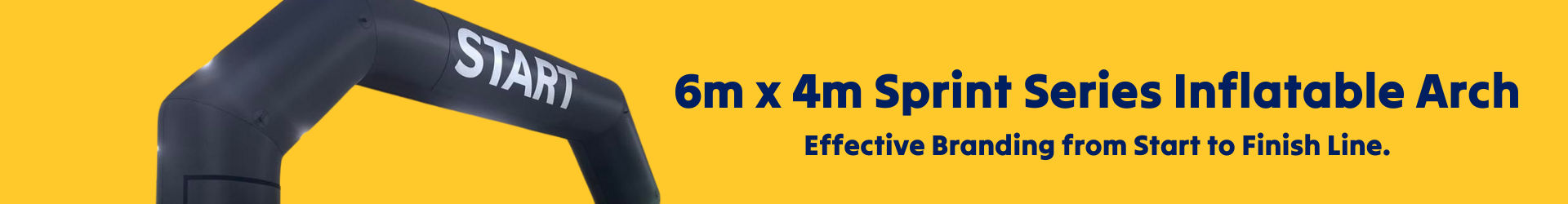 6m x 4m Inflatable arch banner 