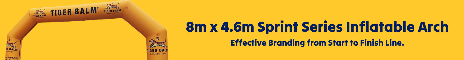 8m x 4.6m Inflatable arch banner 