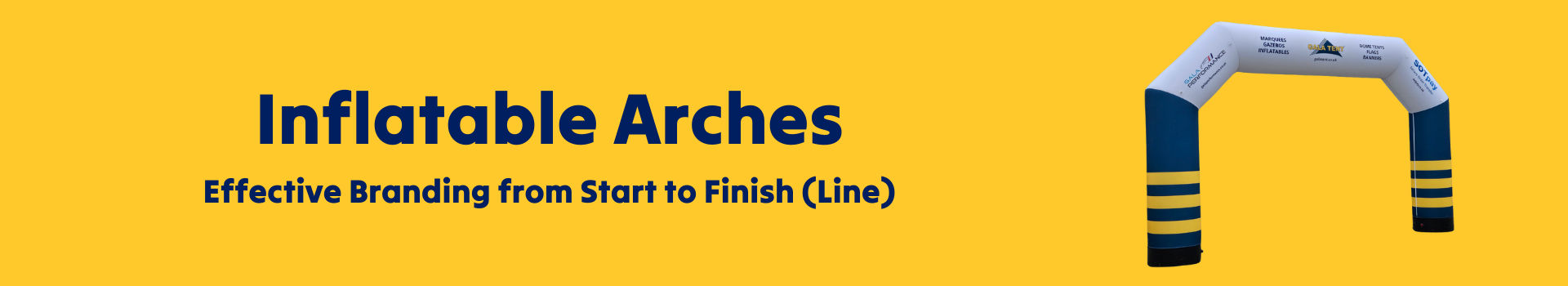 Inflatable arch banner