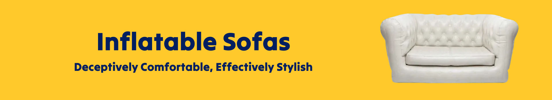 Inflatable sofa banner 