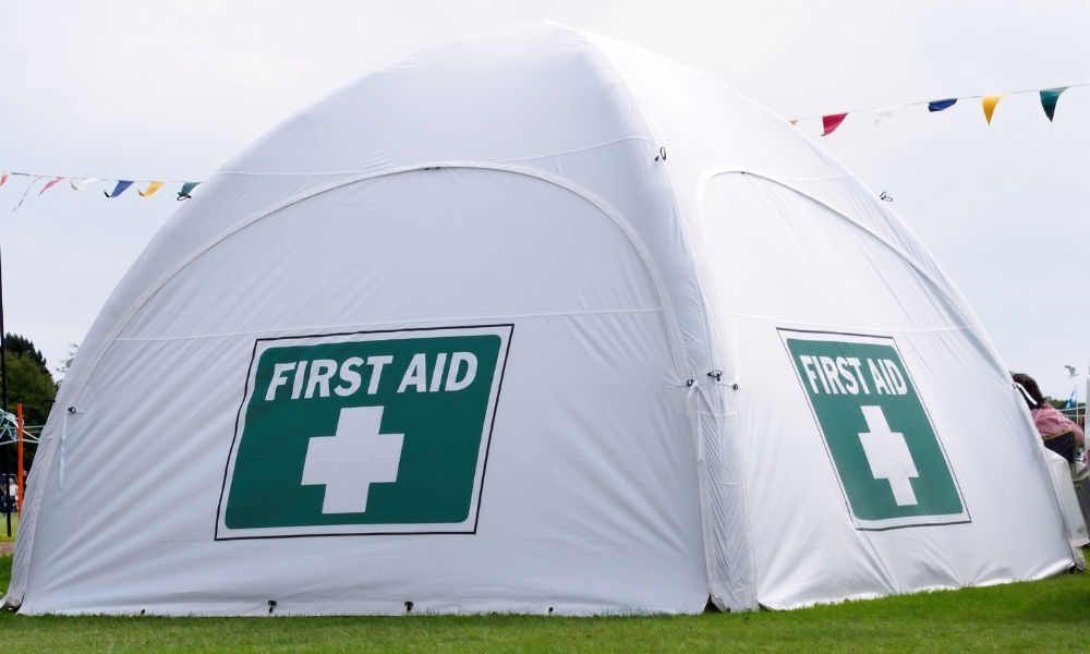 inflatable first aid tent