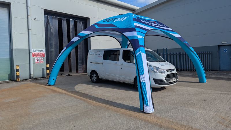 inflatable motorsport tent