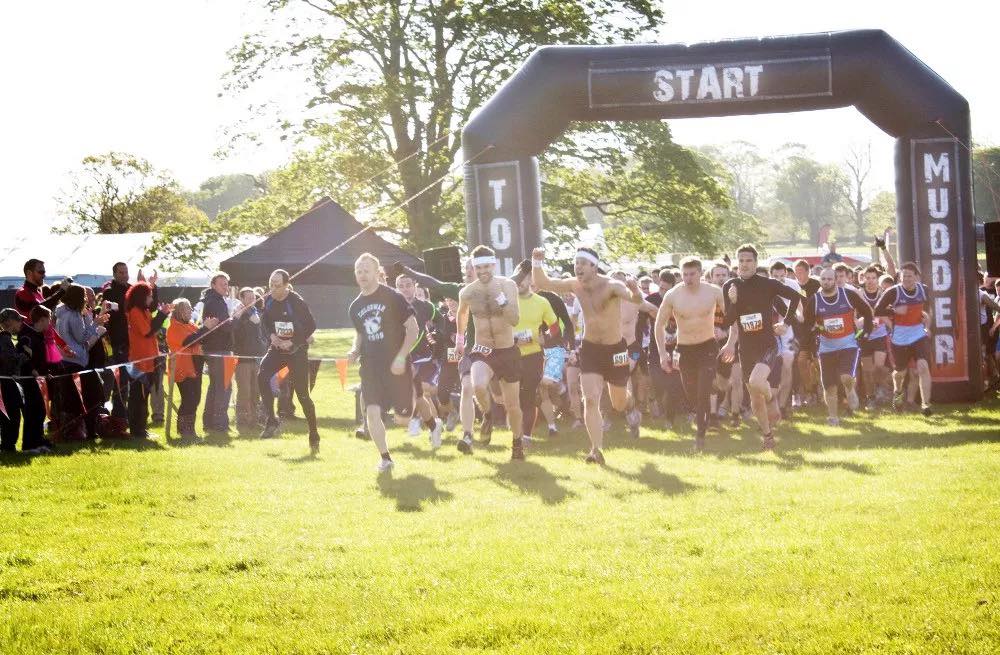 inflatable arch at tough mudder event
