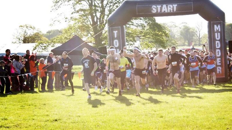 inflatable arch at tough mudder event