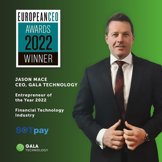 Jason Mace wins ENtrepreneur of the Year at European CEO