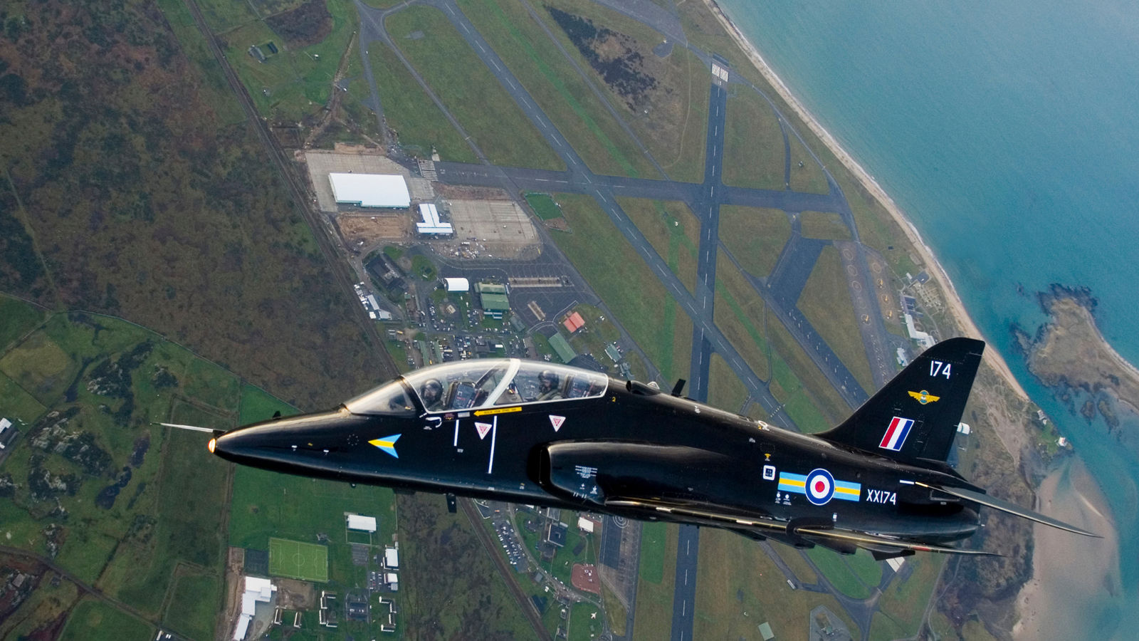 jet over anglesey