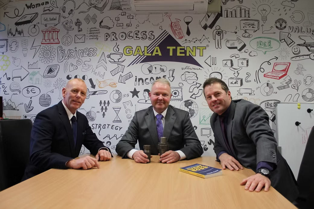Gala Tent directors Jason Mace, Mark Thompson and Andrew Scott