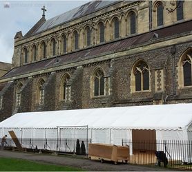 A Year of Services Under a Church Marquee image