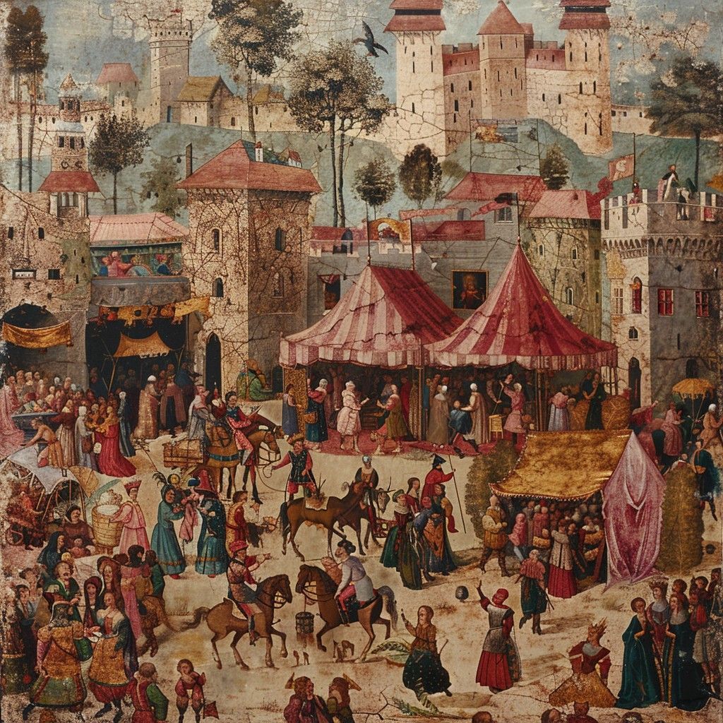 medieval market marquee