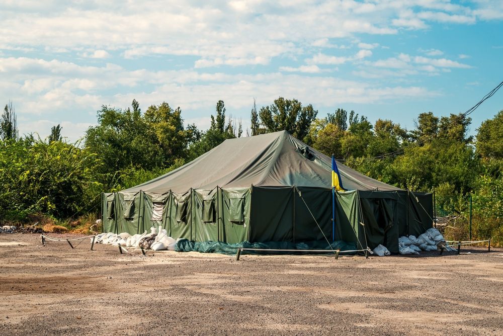 Military green marquee