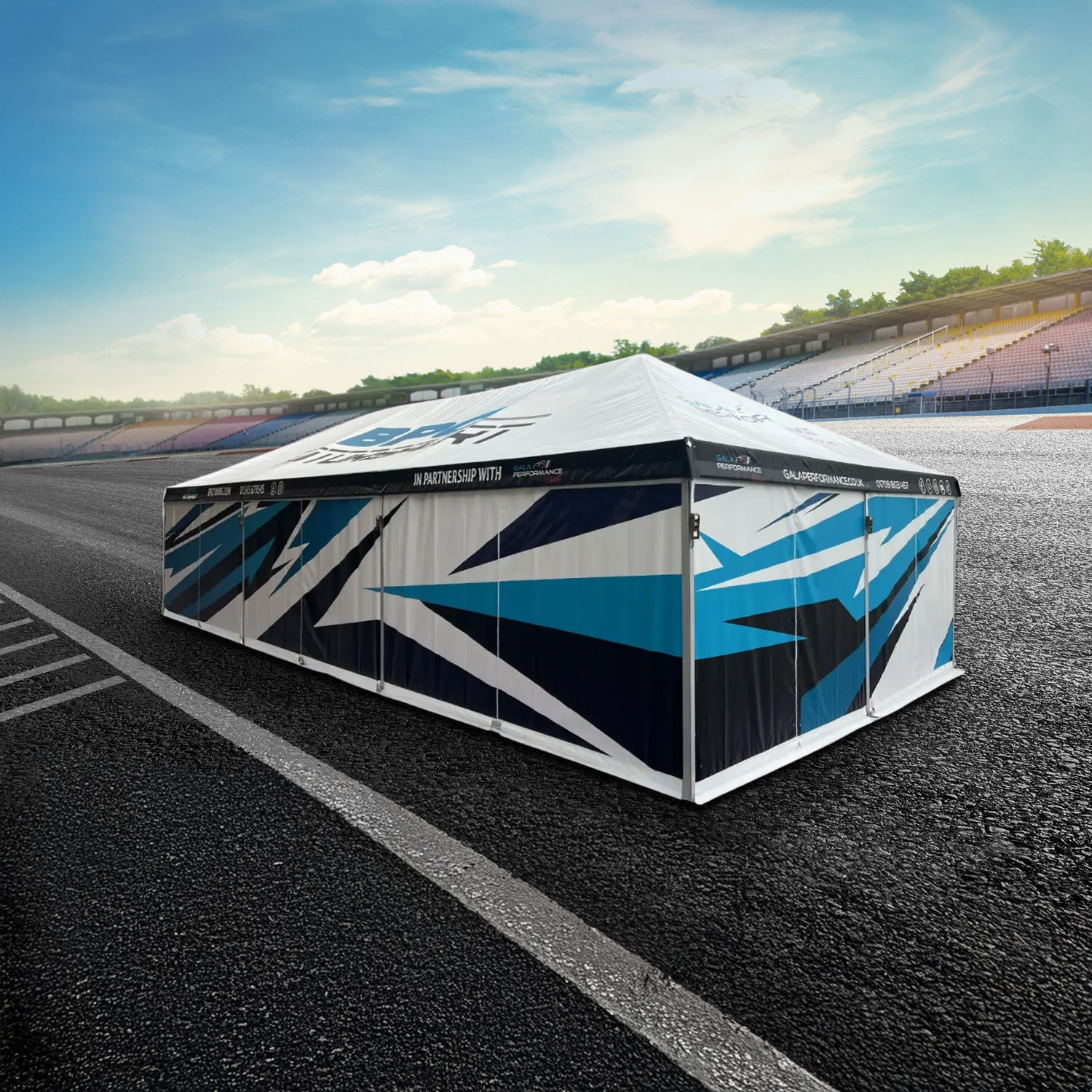 printed marquee tent