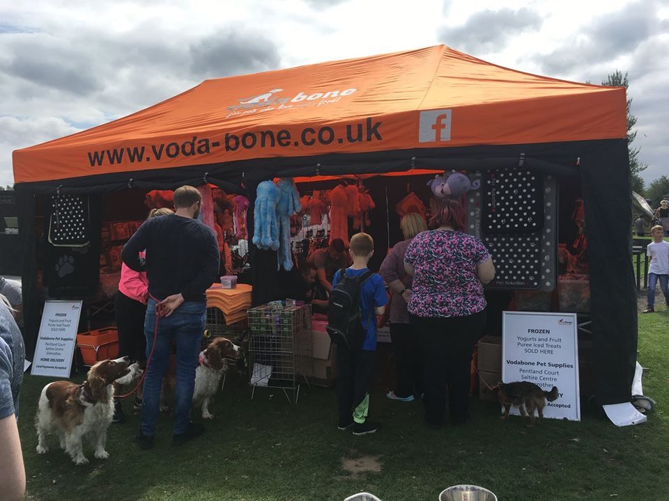 Crafted items being sold at trade stand