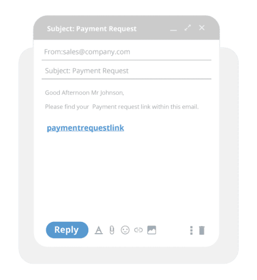 example of email payment request 