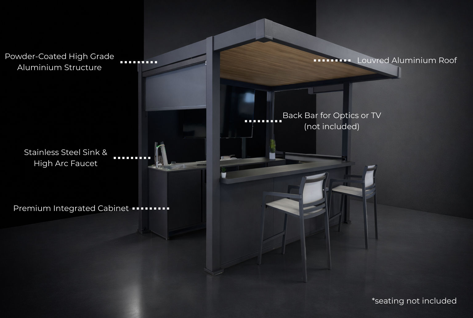 features of a Pergula kitchen suite