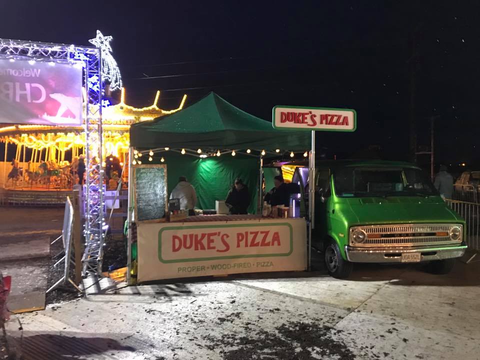 Food stall at christmas market
