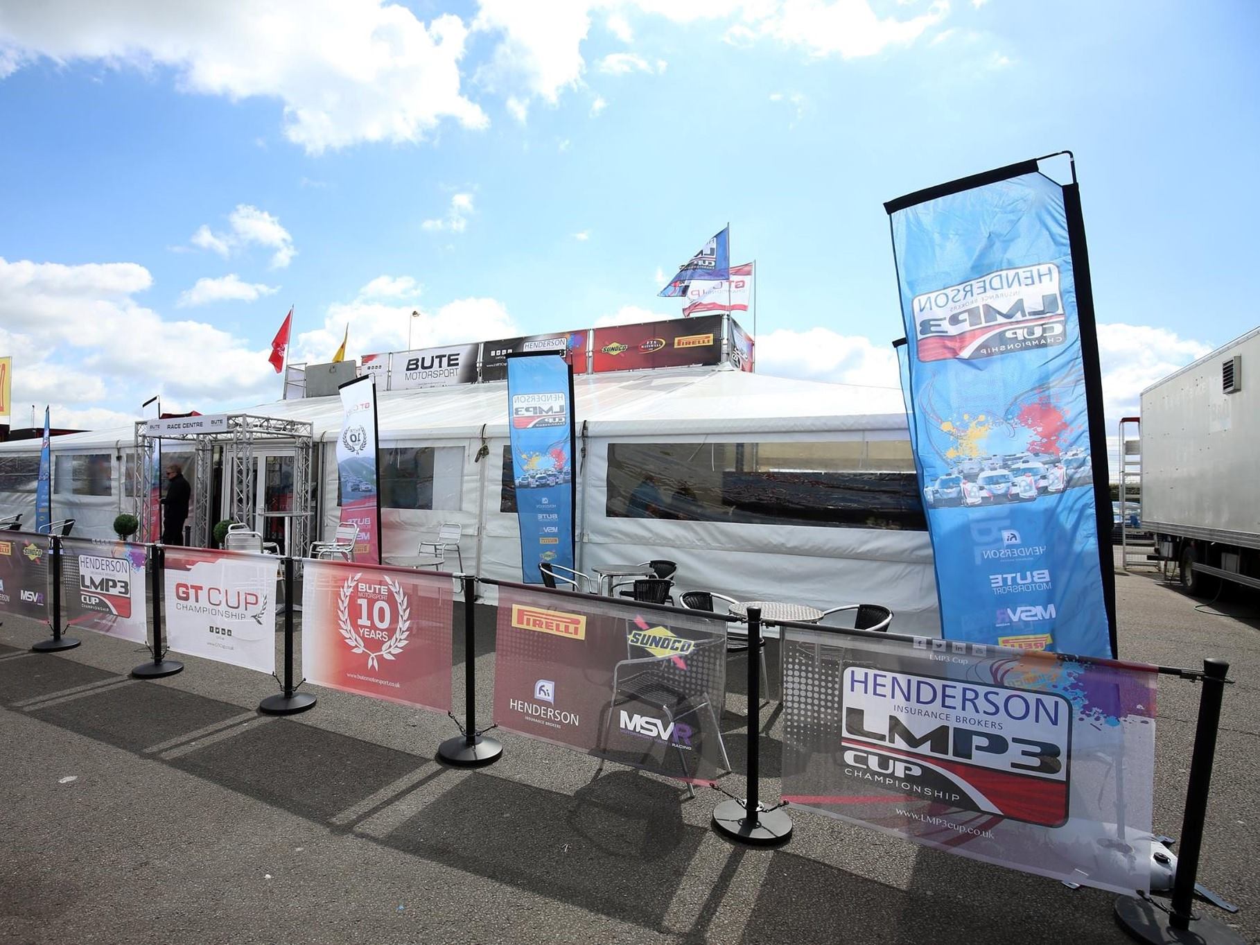 Branded café barrier