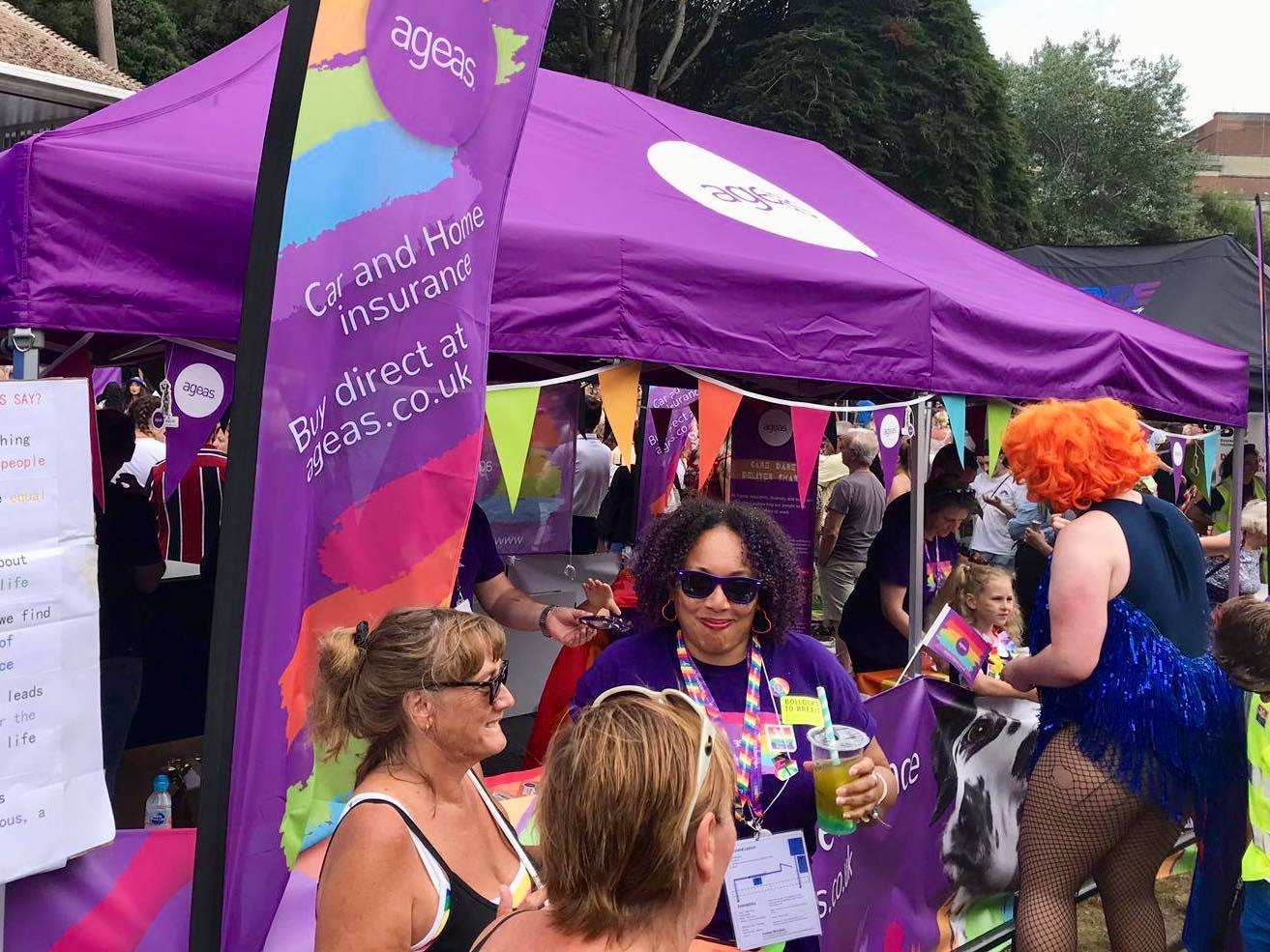 fully branded gazebo